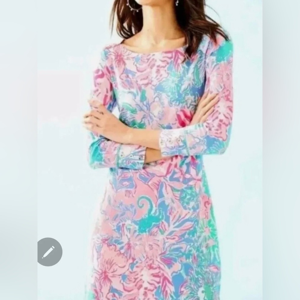 NWT Lilly Pulitzer Sophie Dress in Viva La Lilly Print Size L